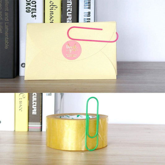 Extra Large Paper Clips - Available in a variety of colors, perfect for multiple uses, such as office and V1188-ZXY-10379
