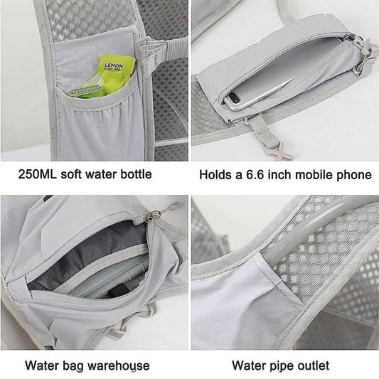 Sports Vest - Cycling - Running - Hiking - Breathable Cycling Cross-Country Marathon Hydration Bag Backpack - V1188-ZXY-10464