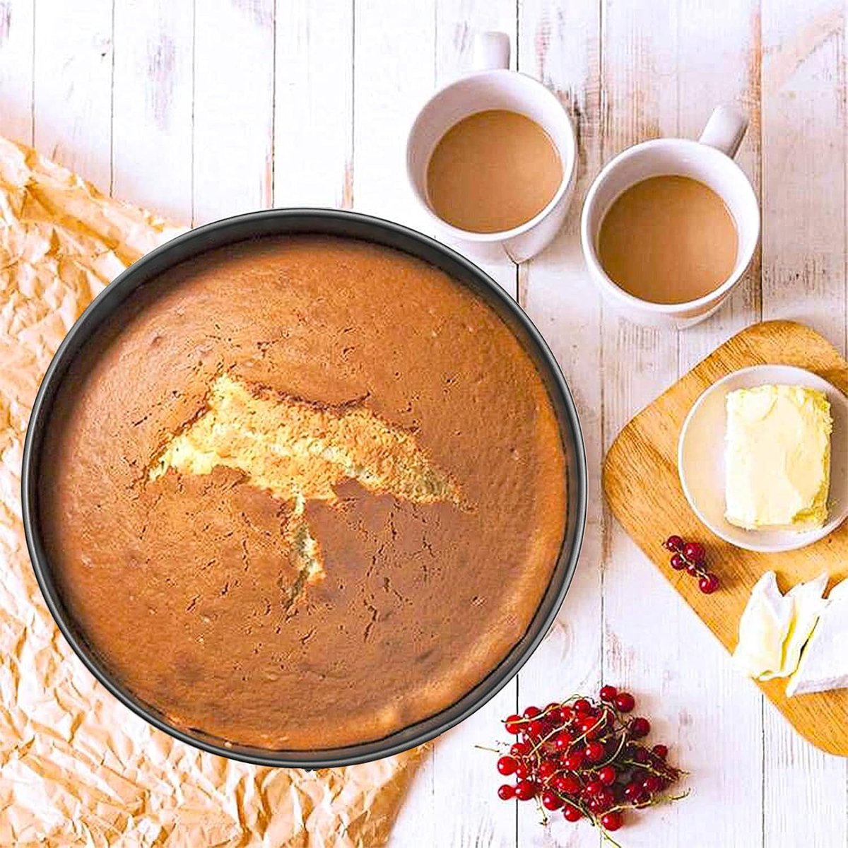 Nonstick Cheesecake Pan - Removable Bottom, Large Cake Pan - Great for Christmas and Birthdays - 12 Inches V1188-ZXY-10514