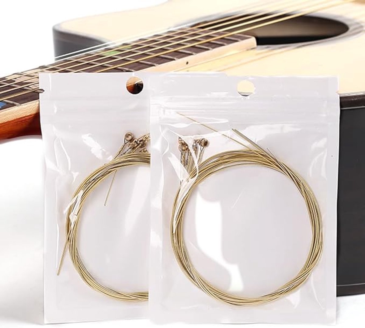 Guitar Strings - 6 Strings - Rust Resistant and Durable - Clear Tone - Folk Guitar Strings - Folk Guitar V1188-ZXY-10516