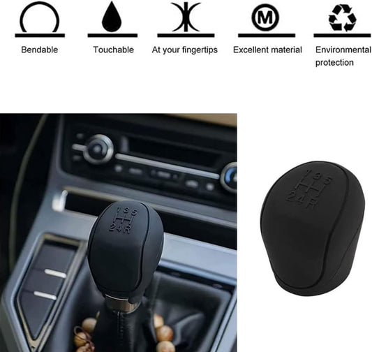 Transmission Lever Cover - Car Gear Shift Knob Cover - Car Gear Shift Knob Protective Cover - Car Round Soft V1188-ZXY-10561