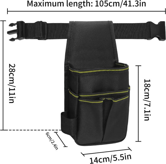 Tool Bag - Hardware Tool Bag - Hardware Storage Bag - Waist Bag - Small Oxford Canvas Tool Bag - with V1188-ZXY-10571
