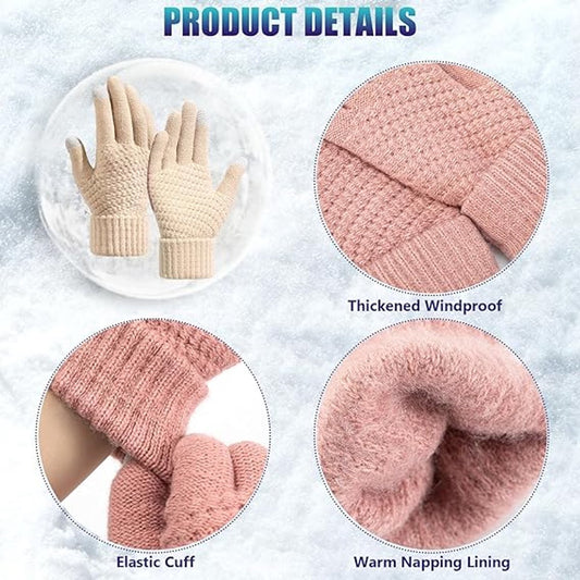 Winter Gloves - Two-pack - Men's Gloves - Warm and Soft - Winter Gloves with Touchscreen - Elastic Cuffs - V1188-ZXY-10583