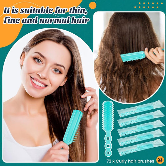 72 pcs Bulk Hair Brushes - Hair Brush Bulk Nylon Brush with Ventilated Hair Brush - For Curly Hair, Wavy V1188-ZXY-10692
