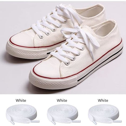 Shoelaces - Sports Shoes - 8mm Wide Flat Laces - Running - 3 Pairs V1188-ZXY-10699