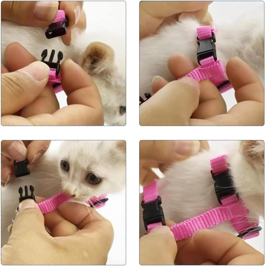 Cat Harnesses & Leashes - Cat Harnesses with Leashes - Anti-Escape Cat Leash Sets - Adjustable Soft Kitten V1188-ZXY-10704