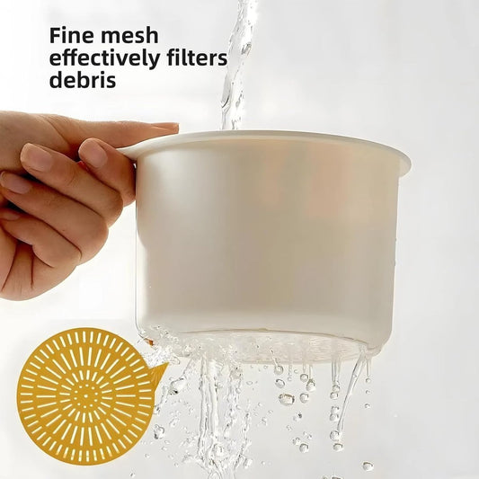 Kitchen drain strainer for the faucet - Multifunctional drain strainer for food waste - Tiltable with push V1188-ZXY-10756