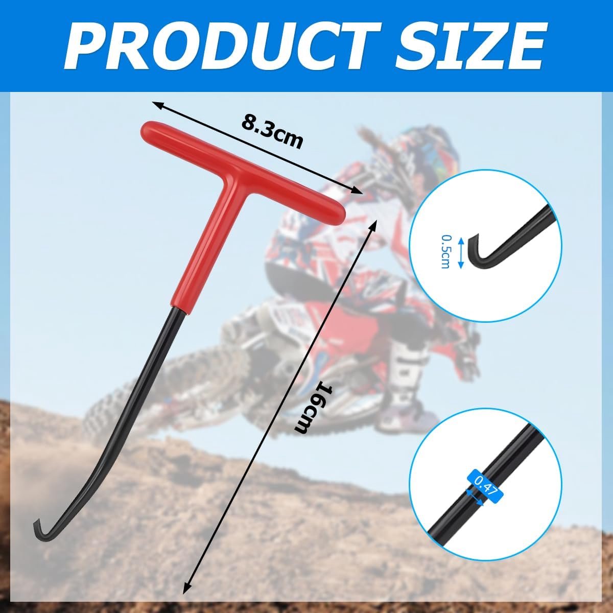 Brake Spring Hook - 2-Piece Set - Exhaust Spring Puller - Motorcycle | Bicycle | Spring Puller - Special V1188-ZXY-10815