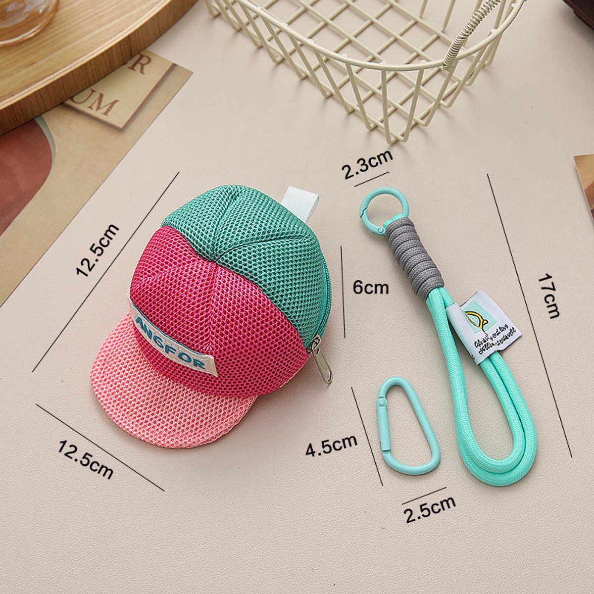 Storage Bag - Dopamine-Colored Mesh Bag - Travel Bag - Wallet - Headphone Bag - Keychain V1188-ZXY-10816