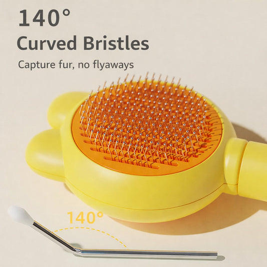 Pet Comb for Cats - Silicone Grooming Brush - For Long and Short Hair Coats - Fun Tools for Removing Pet Hair V1188-ZXY-10912