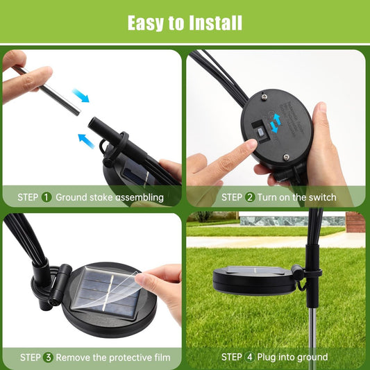 LED solar lights - Outdoor lighting - Solar garden lighting - Mood lighting - LED solar garden lights - V1188-ZXY-10945