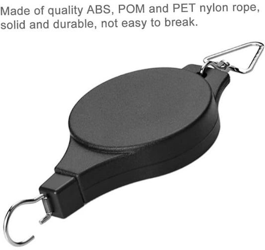 Extendable Hanging Basket Rack - Perfect for garden baskets, planters, and feeders. Hang high and pull down - V1188-ZXY-10976