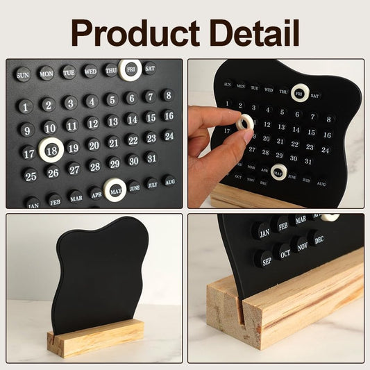 Desktop Perpetual Calendar - 2026 Calendar - Reusable Block Calendar for the Desk - 2026 Monthly Calendar - V1188-ZXY-11031