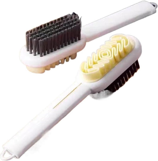 Shoe Brush - 2-in-1 Matte Shoe Brush - Soft Cleaning Brush - Silicone Brush - Provides optimal care for suede V1188-ZXY-11074