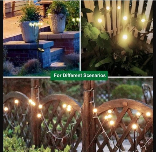 Outdoor Lighting - Solar Garden Lighting - Mood Lamp - LED Solar Garden Lamp - Firefly Shaped - 6 Pots x 2 - V1188-ZXY-11134