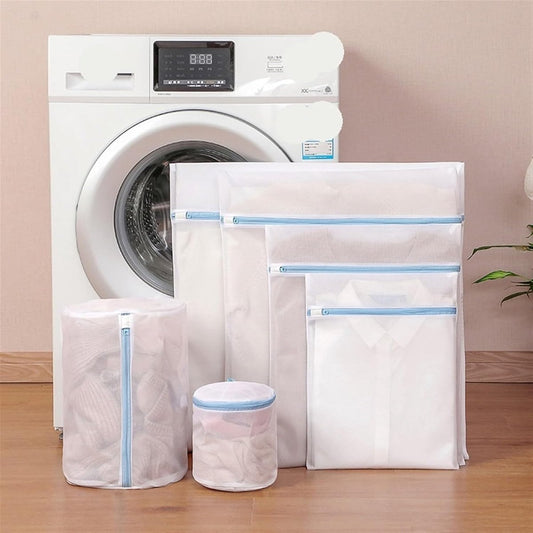 Laundry Bag - Blue Laundry Bags with Zipper - Fine Mesh Storage Bags - Protect Your Laundry and Washing V1188-ZXY-11149