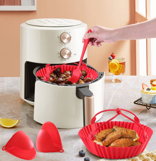 Accessories for the air fryer - baking tray, oven mitts, brush, tongs - suitable for kitchen, cooking, baking V1188-ZXY-11154