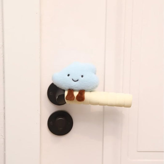 Protective Cover - Set of Two - Cute Cloud-Shaped Door Handle Gloves - Decorative Door Handle Protector Cover V1188-ZXY-11208