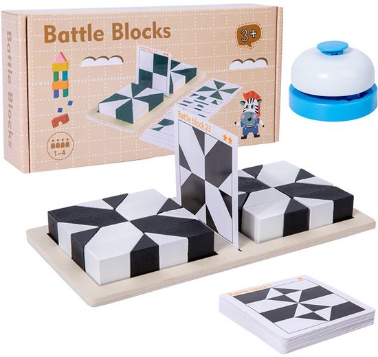 Educational puzzle - Wooden - Building block puzzle - Suitable for teenagers - Educational toy - Board game - V1188-ZXY-131-011