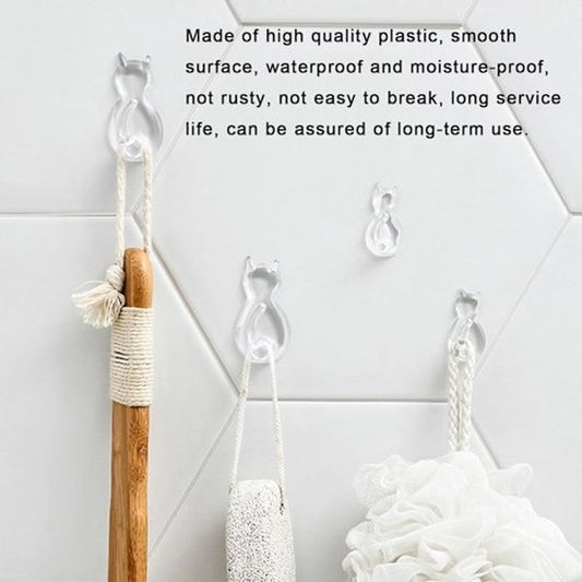 Traceless Self-Adhesive Hooks - Self-Adhesive Wardrobe Hooks - Wall Stickers - 12 Pieces - Bedroom - Behind V1188-ZXY-131-055