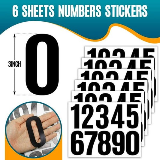 Letterbox stickers - Stickers - Number stickers - Self-adhesive labels - Waterproof door stickers - Suitable V1188-ZXY-131-115