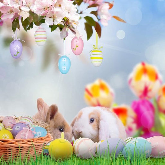24-piece Easter decoration - Colorful Easter eggs to hang - Perfect for Easter tree, Easter basket, table V1188-ZXY-131-276