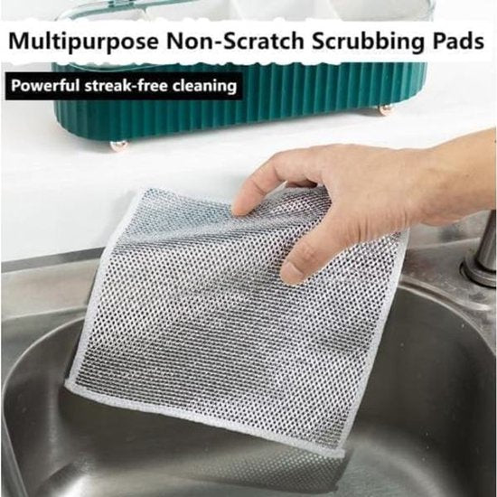 Dishcloths - Pack of 10 Multifunctional Steel Dishcloths - Scratch-resistant - Multifunctional - Powerful V1188-ZXY-131-460