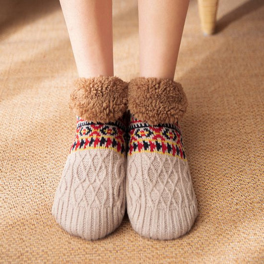 Socks - Fall/Winter Floor Socks - Warm House Socks - Postpartum Socks - Snow Socks - Blanket Socks - Slipper V1188-ZXY-131-475