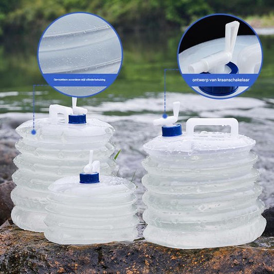3 Liter Collapsible Water Bucket - Outdoor Picnic/Road Trip - Portable - Large Capacity Bucket - Collapsible V1188-ZXY-131-601