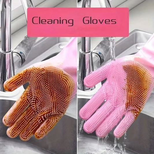 Dishwashing gloves - silicone gloves - gloves - dishwashing - kitchen gloves - rubber dishwashing gloves - V1188-ZXY-131-604