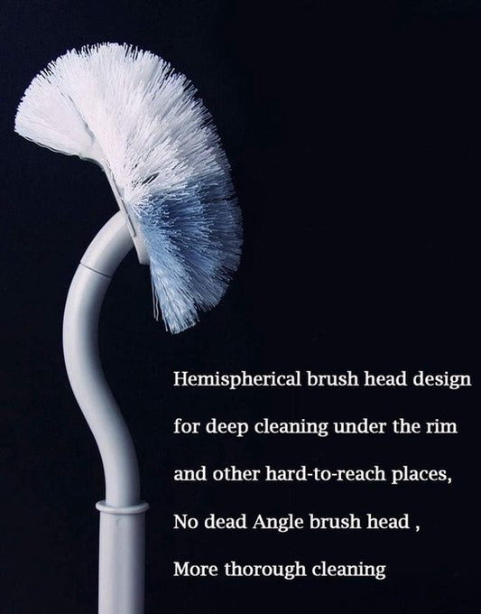 Toilet brushes - (2 pieces) - Toilet brush with rim cleaning brush - Curved toilet brush - Hanging toilet V1188-ZXY-131-635