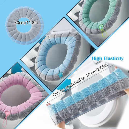 Toilet Seat Covers - 3-Pack - Soft Toilet Seat Covers - Soft and Comfortable Winter Toilet Seat Covers - With V1188-ZXY-131-646