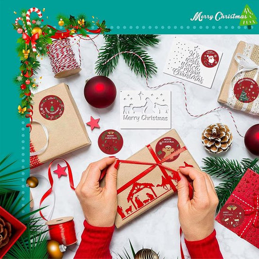 Stickers - 500 sheets - Christmas stickers - Label stickers - Gift stickers - Self-adhesive gift labels, DIY V1188-ZXY-131-664
