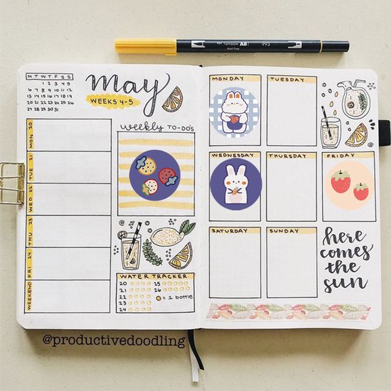 Stickers - 500 sheets - Sealing stickers - Packaging decoration - DIY diaries/notebooks - Diary labels V1188-ZXY-131-716