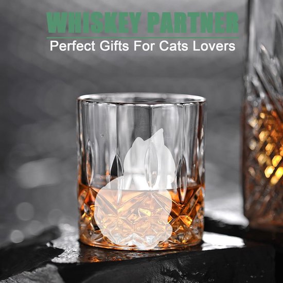 3D Cat Ice Cube Mold - With Integrated Funnel - Silicone for Cocktails & Whisky - Easy De-Moulding V1188-ZXY-131-740