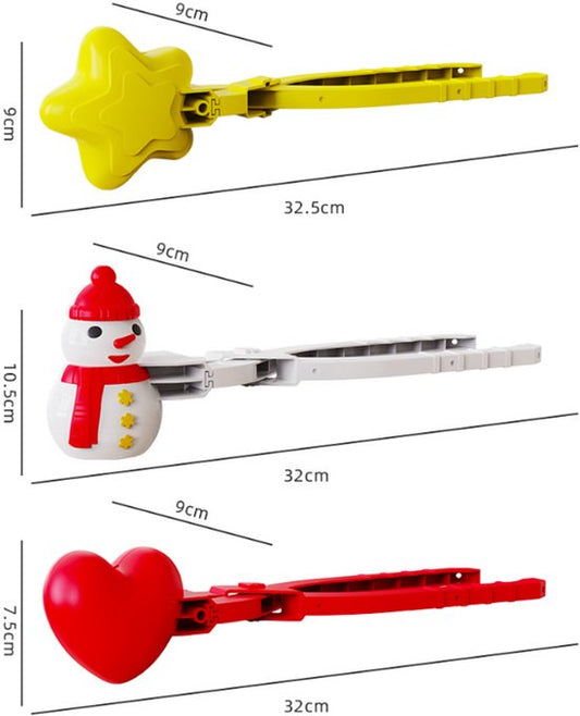 Snowball Maker for Kids | 6 Pieces - Safe PP Material V1188-ZXY-131-844