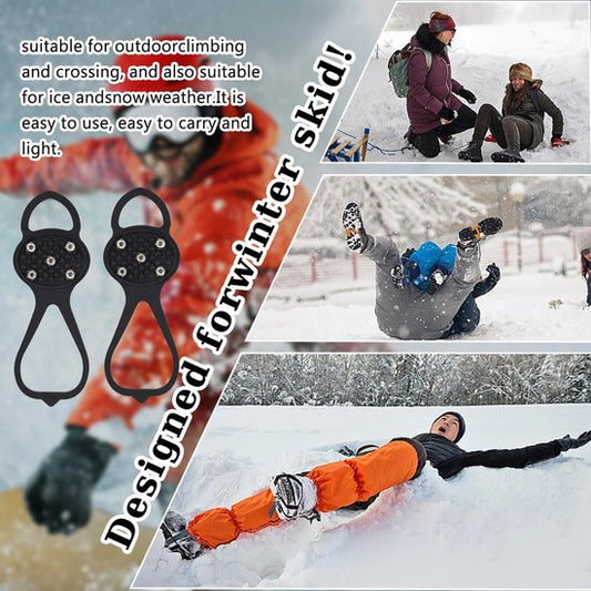Non-slip sole for snow boots - 4 pairs - Safe walking on ice and snow - Suitable for size M (34-40) - V1188-ZXY-131-930