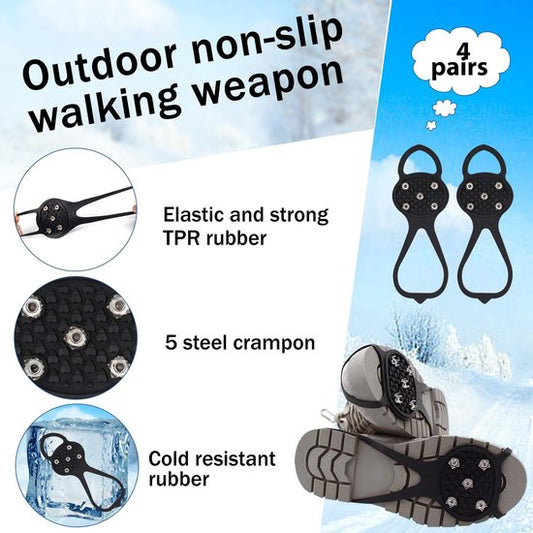 Snow boots with non-slip soles - Set of 4 - Safe walking on icy and snowy roads - Suitable for size L (35-45) V1188-ZXY-131-931