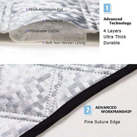 Car Windshield Cover - Thickened protective cover for the windshield - protects against snow, ice, frost, V1188-ZXY-131-942