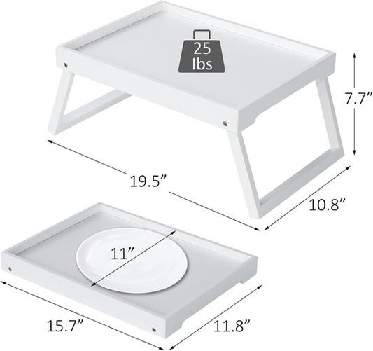 Folding table - Multifunctional folding table for home - Folding bamboo bedside table - Can be used as a V1188-ZXY-131-948