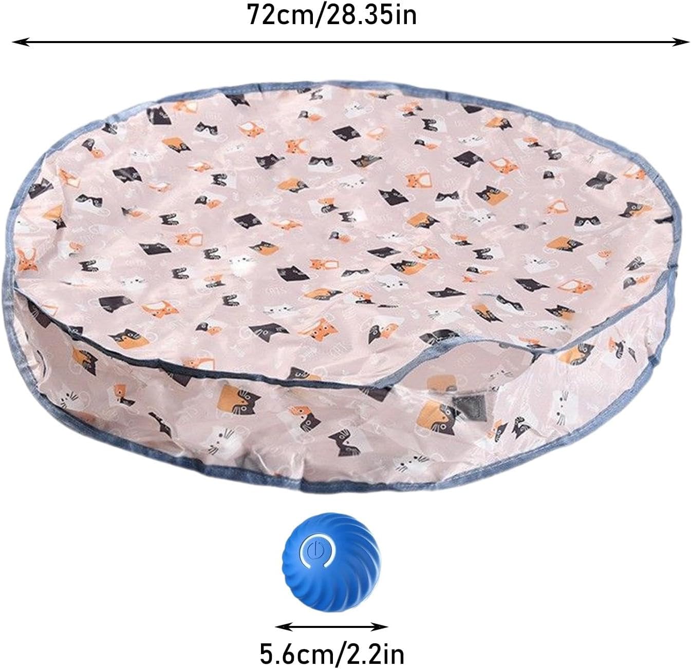 Play mat - Educational cat toy - USB automatic cat toy with three settings - 1 item V1189-HB001CYTR00007