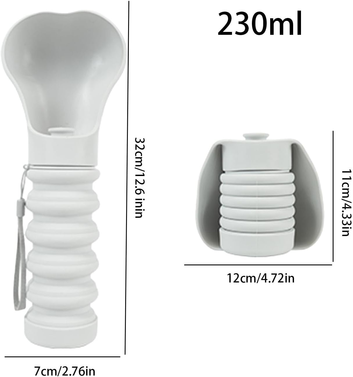 Pet Drinking Fountain - Foldable - Portable - Outdoor - 1pc V1189-HB001CYTR00014