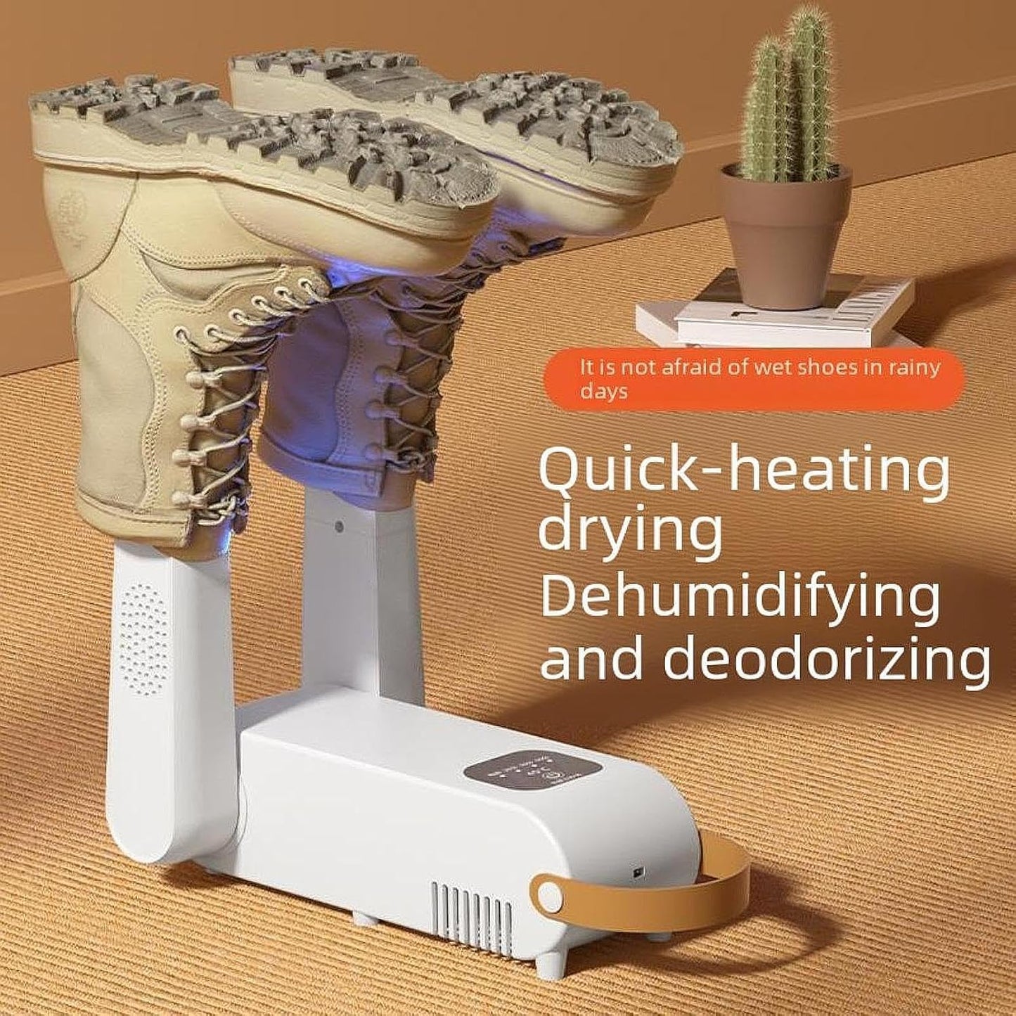 Shoe dryer - Multifunctional - Quick drying and odor removing - Suitable for ski boots, work boots and hats - V1189-HB001HWC000002