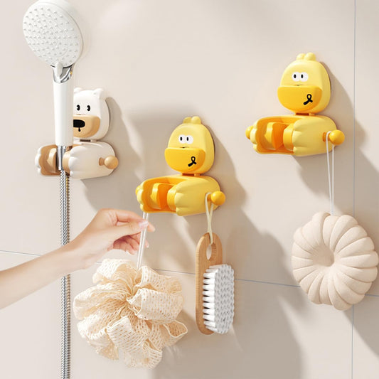 Shower Head Holder - Suction Cup Shower Head Holder - Punch-Free - Children's Shower Head Holder - Removable V1189-HB001HWH000002
