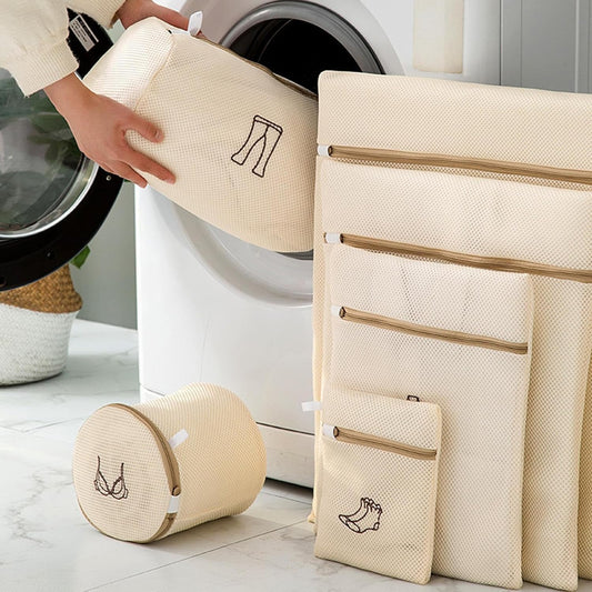 Washing Net-Laundry Nets-Washing Machine Deformation-Filter-6-Piece Set V1189-HB001HWH000006
