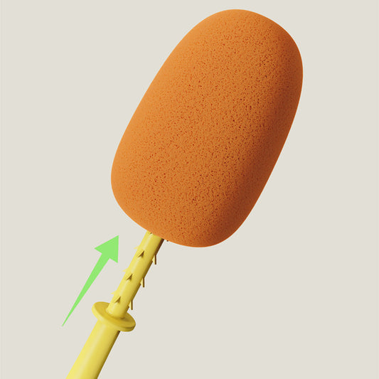Bottle brush, bottle brush, cleaning brush, 3-in-1 cleaning brush, sponge brush, crevice brush head, soft V1189-HB001HWH000014
