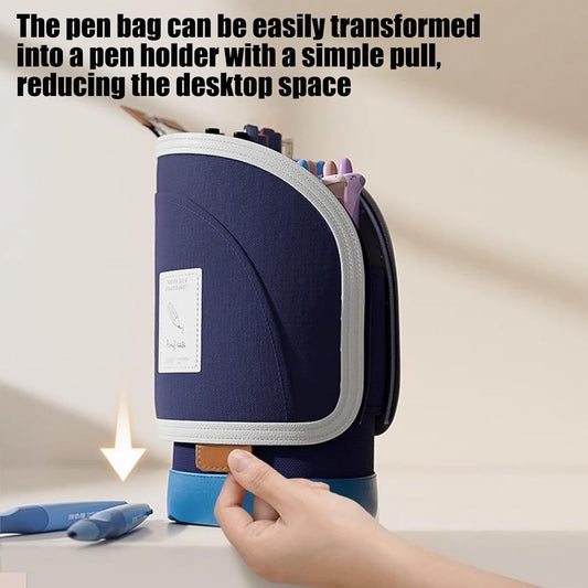 Telescopic Pen Holder - Large Capacity - Dark Blue - 1 Pack V1189-HB001HWI000002