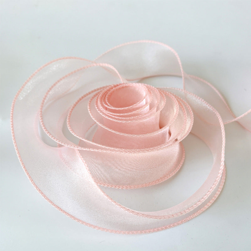 Gift ribbon - Gift wrapping ribbon - 40 m long - Pink ribbon - 1 pack V1189-HB001HWI000014