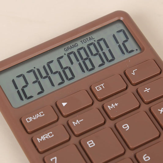 Calculator - with LCD display - Portable - Silent - Brown - 1 pack V1189-HB001HWI000017