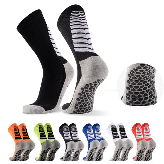 Socks - Football Socks - Men's Mid-Calf - Towel Sole - PVC Anti-Slip Thickened - Sports Football Socks - V1189-HB001ZSSG00211